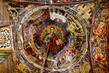 Decke der Kirche St. Maria, Leusa, Albanien